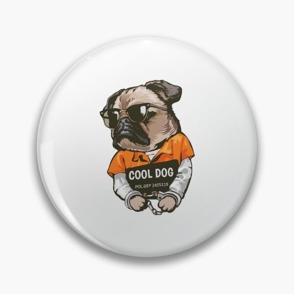 Artikelvorschau, cooler Hundegefangener, Cartoon-Hundegefangener, süßer Hundegefangener entworfen und verkauft von GreyStanzione1.