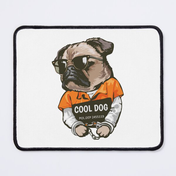Item preview, cool dog prisoner, cartoon dog prisoner, cute dog prisoner designed and sold by GreyStanzione1.