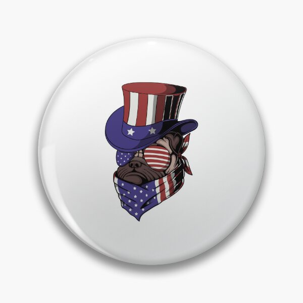 Item preview, pug dog uncle sam hat, dog uncle sam hat, cool dog designed and sold by GreyStanzione1.