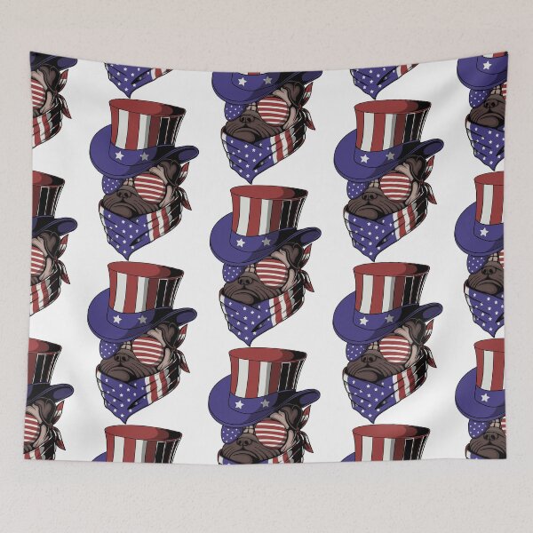 Item preview, pug dog uncle sam hat, dog uncle sam hat, cool dog designed and sold by GreyStanzione1.