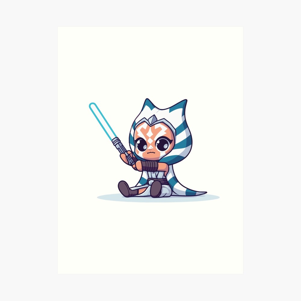 lights saber as cute ahsoka