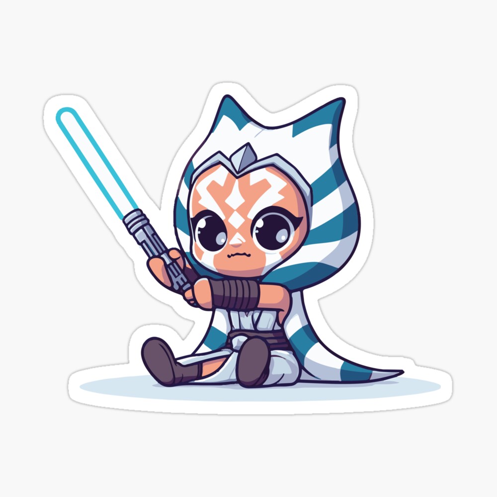 lights saber as cute ahsoka