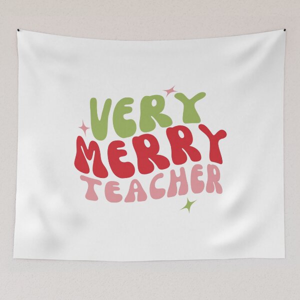 Item preview, very merry teacher christmas teacher gift for teacher xmas favorite teacher designed and sold by CreativaNook.