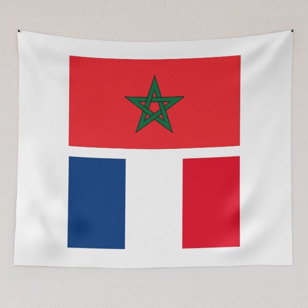 Item preview, Kingdom of Morocco and France Flag  designed and sold by Islanr.