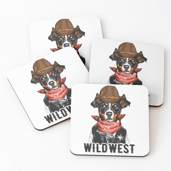 Item preview, cowboy dog wildwest, cool cowboy dog, cartoon cowboy dog designed and sold by GreyStanzione1.