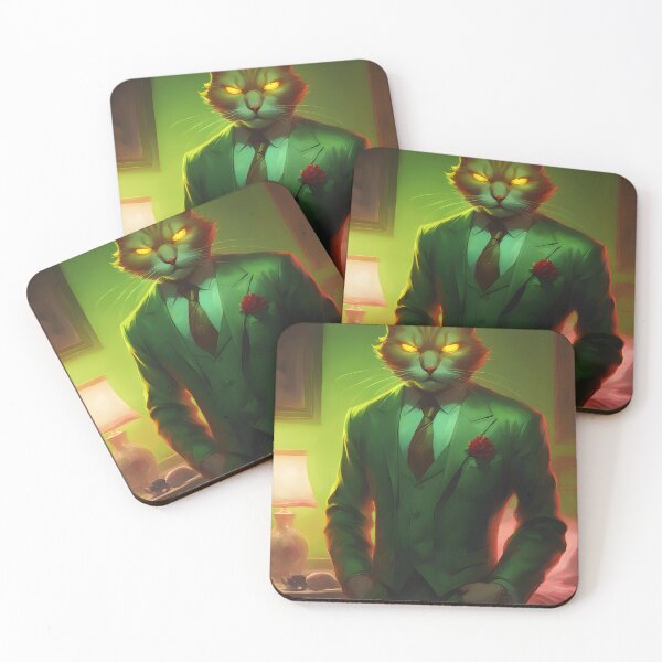 Item preview, Half-Man Half-Cat Wearing Suit designed and sold by My Artprintz.