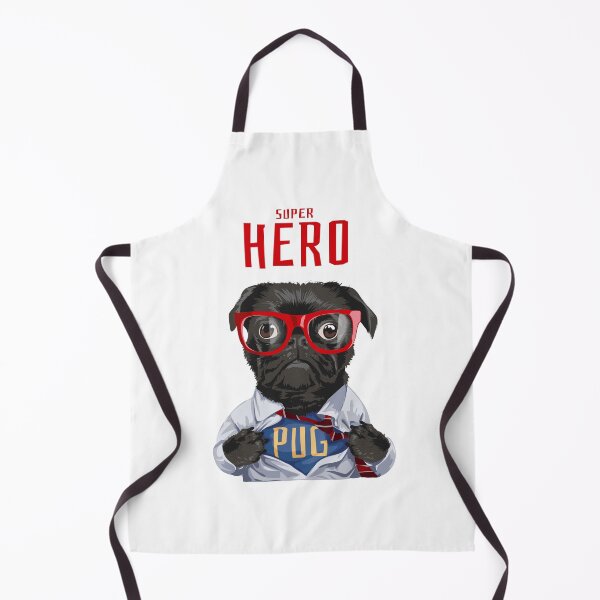 Item preview, superhero pug, cartoon superhero pug, cute dog superhero designed and sold by GreyStanzione1.