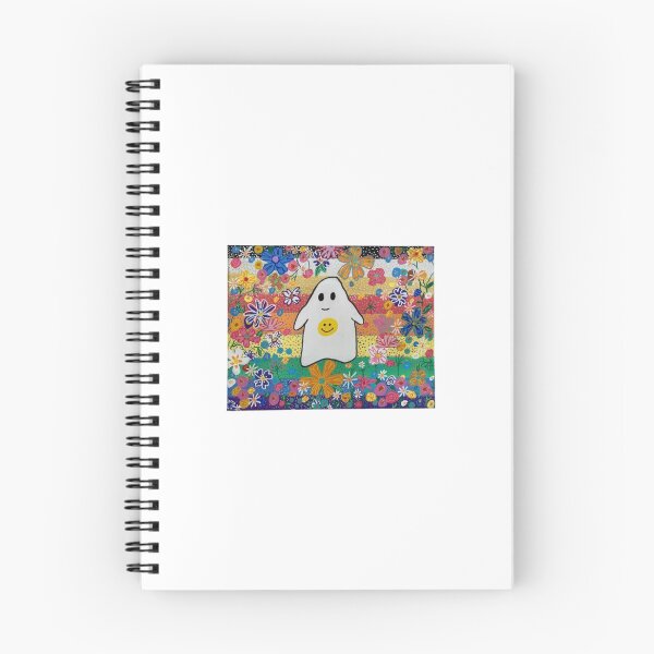Item preview, Smiley Face Ghost in a Field of Flowers designed and sold by AlteredNature.
