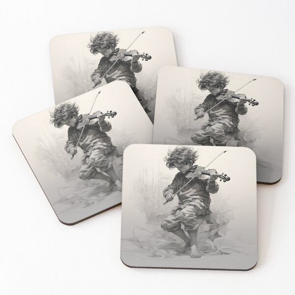 Item preview, Youthful Virtuoso: Ethereal Violin Melodies Emerge designed and sold by inkArtistryfine.