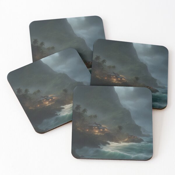 Item preview, Isolated Coastal Cove During Storm designed and sold by My Artprintz.