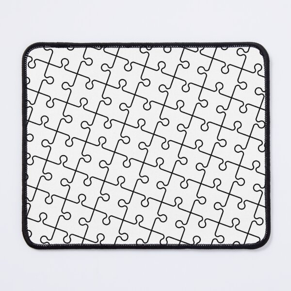 Item preview, Black and White Jigsaw Pattern designed and sold by Patternliss.