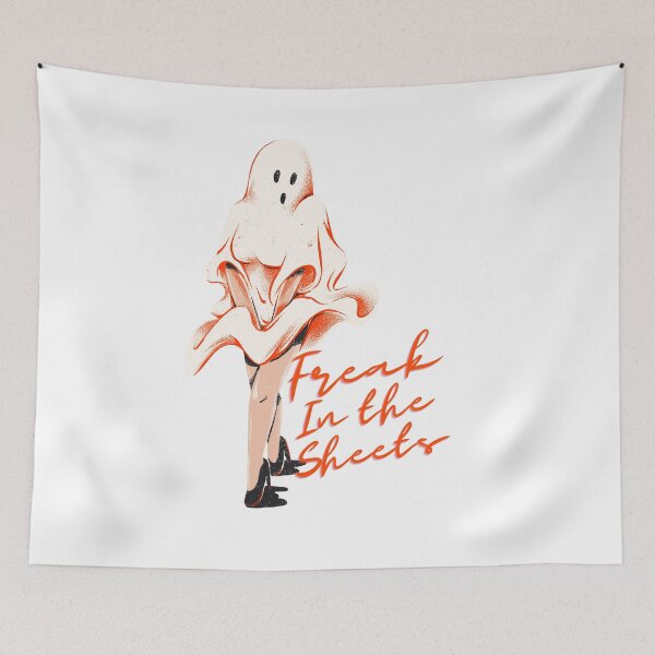 Item preview, Sexy Ghost Freak in the Sheets Pin Up Lady designed and sold by LifeIsAGiftD.