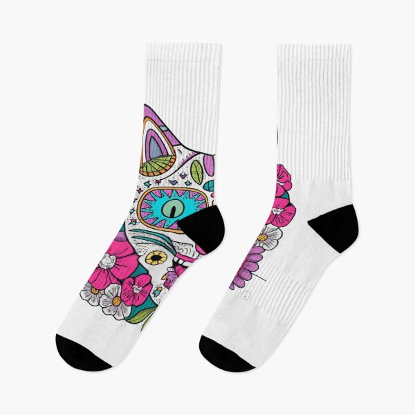 Item preview, Dia de los Muertos cat  designed and sold by Husky  Designs.