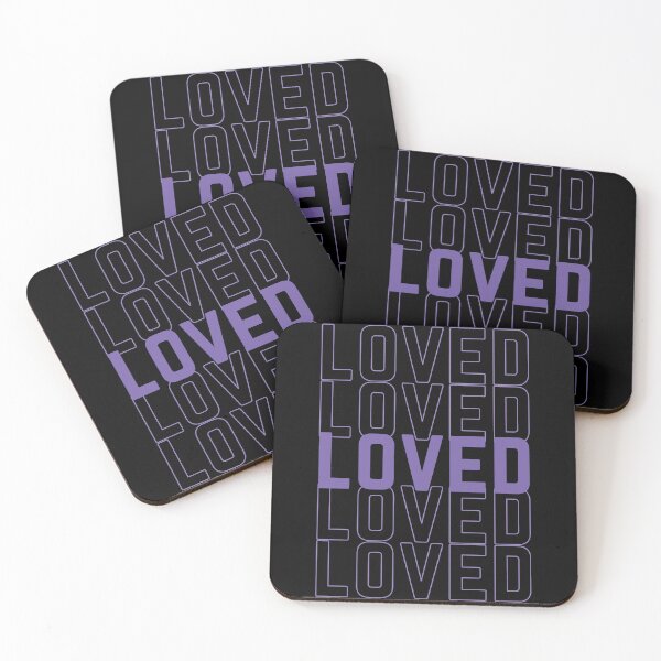Item preview, Loved - Purple Repeating Text designed and sold by JDPrntz.