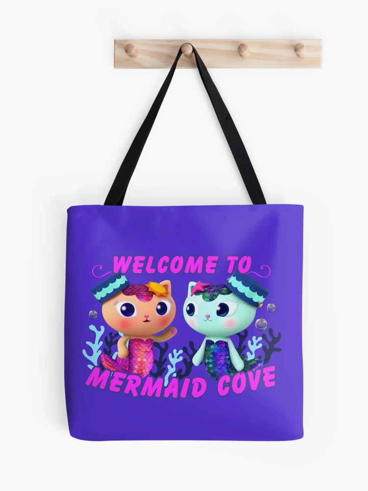 Cat & Jack Girls Mermaid Scaled Totebag Lavender & Purple