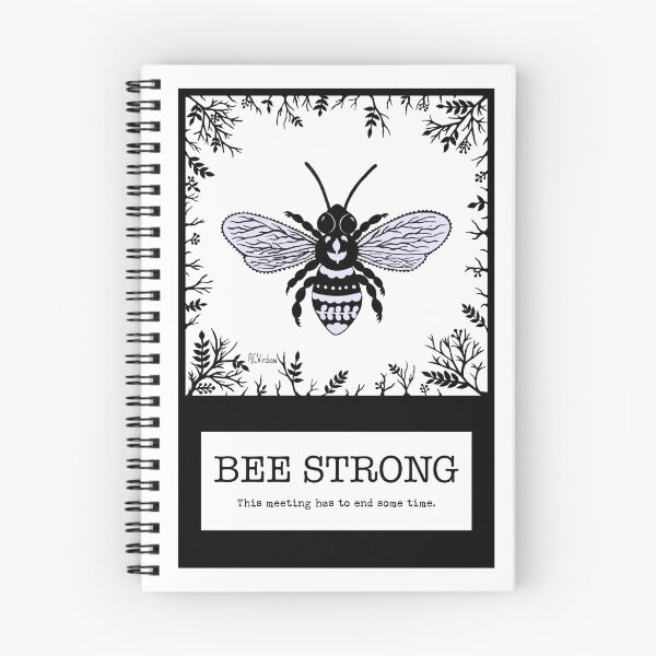 Item preview, Abeja caprichosa con borde floral designed and sold by acvirden.