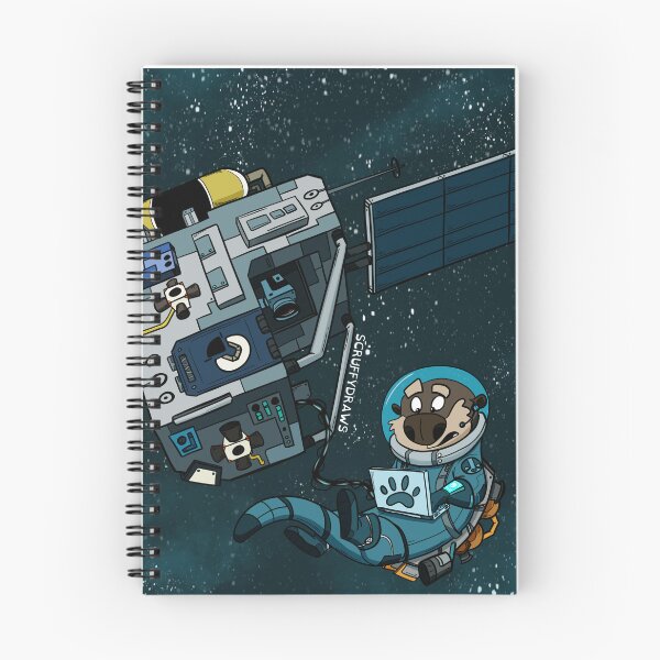 Item preview, Otter Space Satellite (with Stars) designed and sold by Scruffydraws.