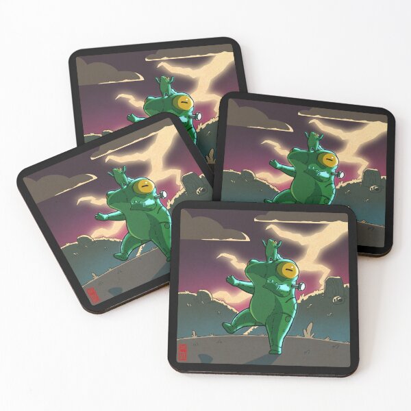 Item preview, frankenstein frog art designed and sold by DingHuArt.