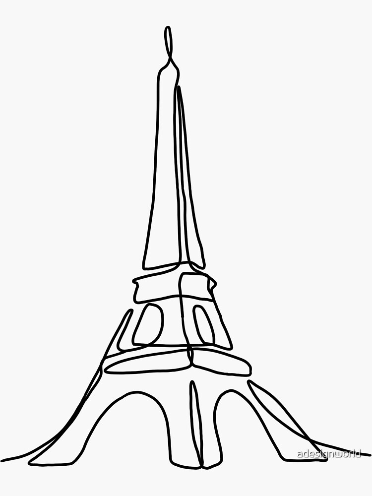Eiffel tower drawing step by step || How to draw eiffel tower with marker  pen - YouTube