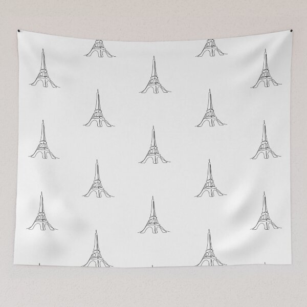 Item preview, Eiffel tower line art simple beautiful designed and sold by adesignworld.