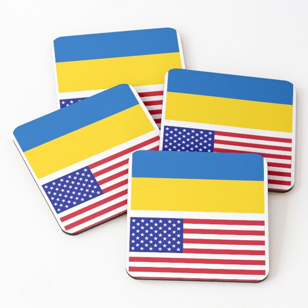 Item preview, America and Ukraine Flag designed and sold by Islanr.
