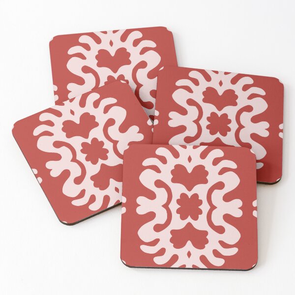 Item preview, Bold red papercut damask medallion designed and sold by FrancesPoff.