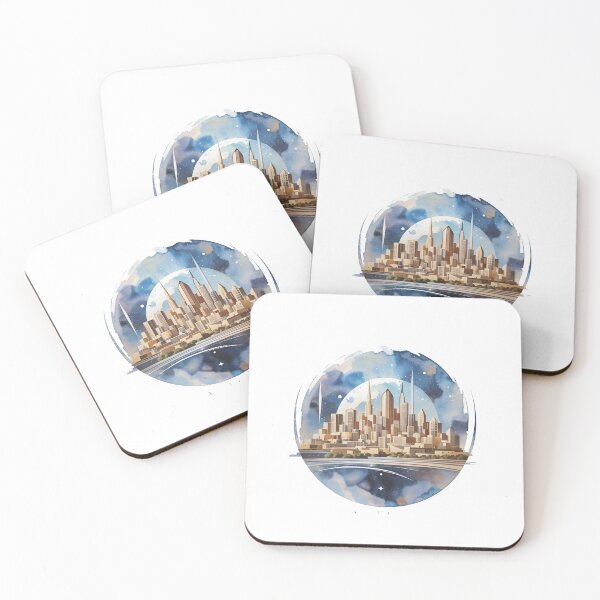Item preview, Futuristic Skyline: Evolving Cityscape designed and sold by PictoVibe.