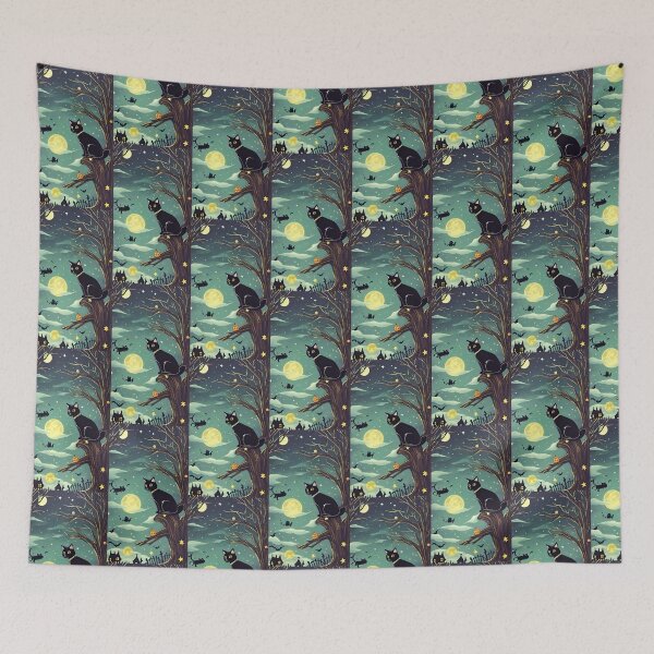 Item preview, Black Cats and Bats designed and sold by j-tippens-art.