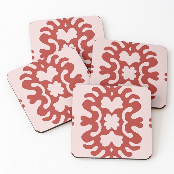 Item preview, Bold red papercut damask medallion designed and sold by FrancesPoff.