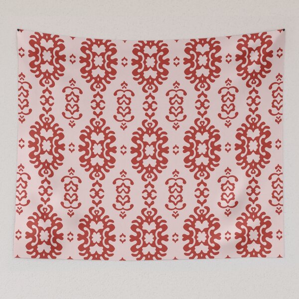 Item preview, Bold red papercut damask medallion designed and sold by FrancesPoff.