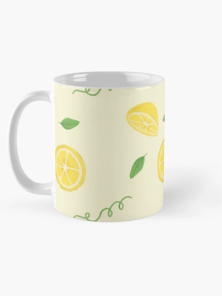 Thumbnail 5 of 6, Coffee Mug, Lemon Slices Pattern designed and sold by InversionGraph.