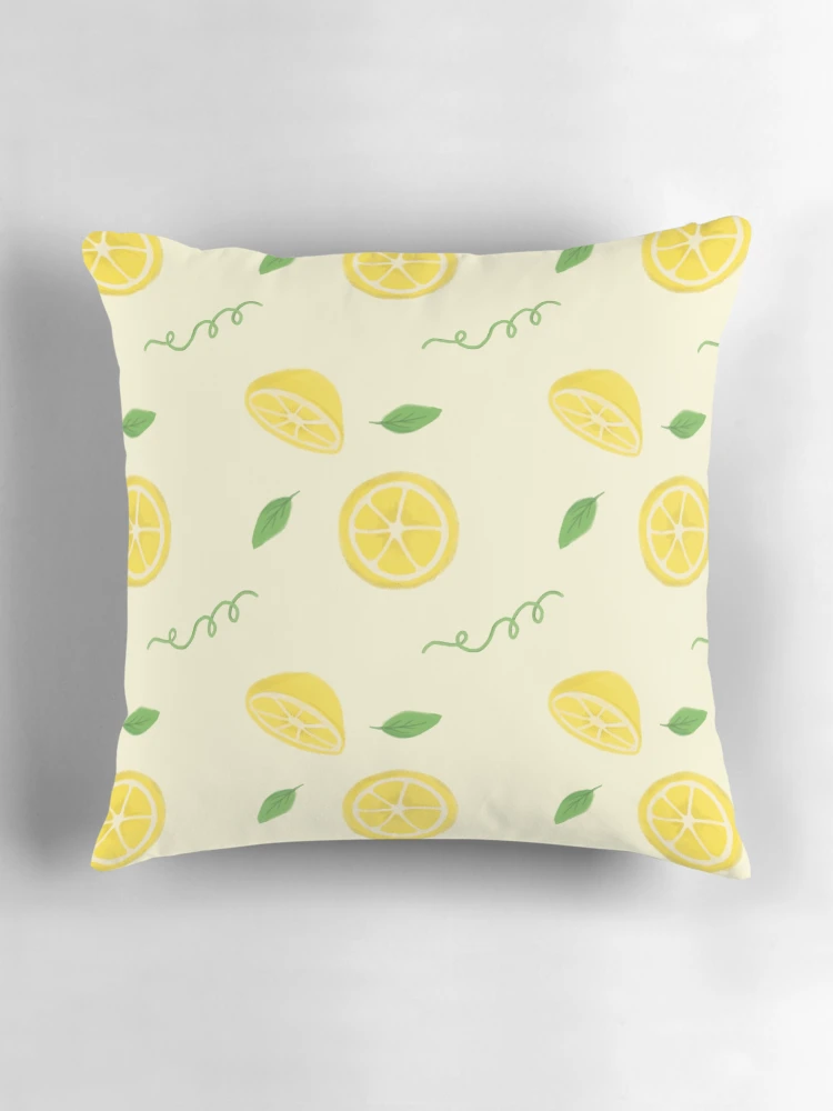 Thumbnail 3 of 4, Pillow, Lemon Slices Pattern designed and sold by InversionGraph.