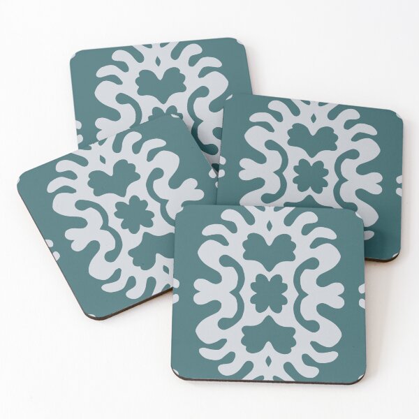 Item preview, Bold Turqouise papercut damask medallion designed and sold by FrancesPoff.