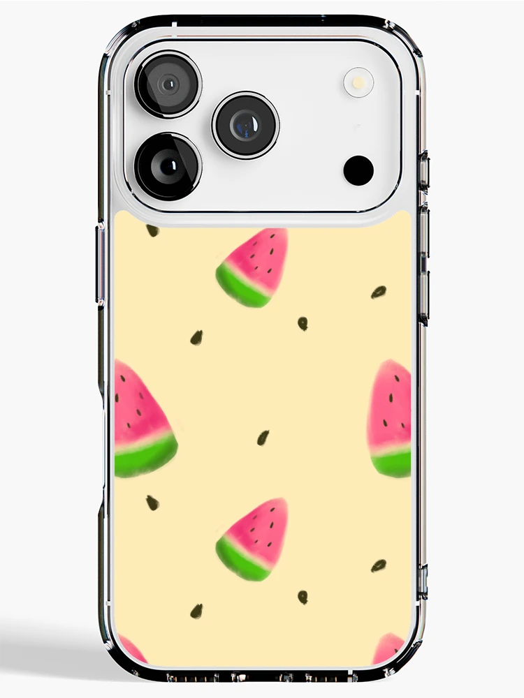 Thumbnail 1 of 5, iPhone Case, Watermelon slices pattern designed and sold by InversionGraph.