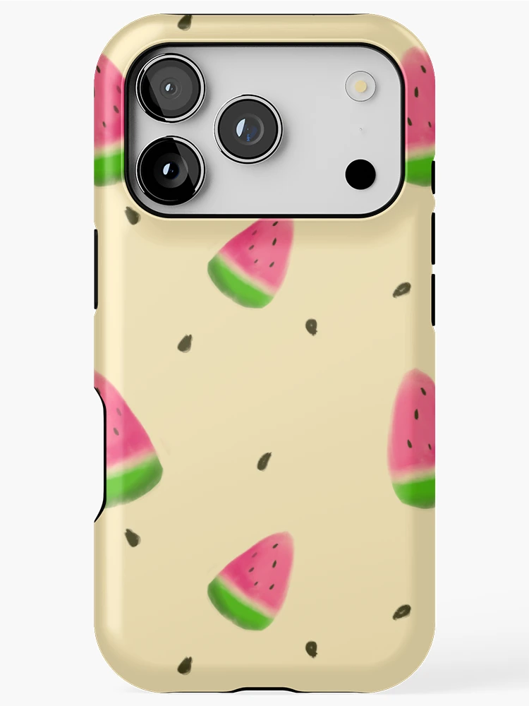 Thumbnail 1 of 4, iPhone Case, Watermelon slices pattern designed and sold by InversionGraph.