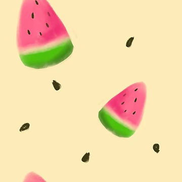 Artwork thumbnail, Watermelon slices pattern by InversionGraph