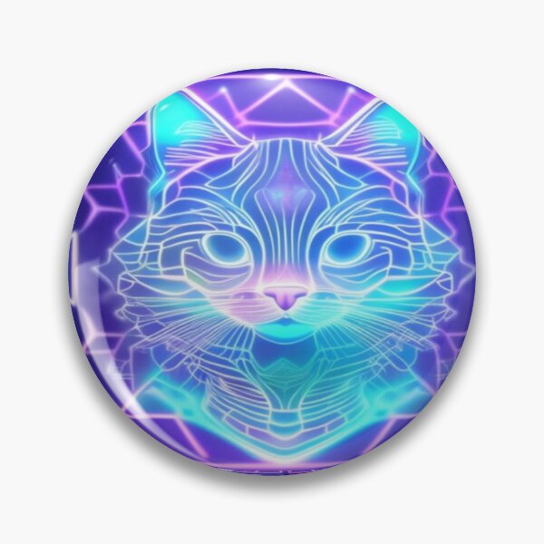 Item preview, Futuristic Neon Cat designed and sold by Cyberomiz.