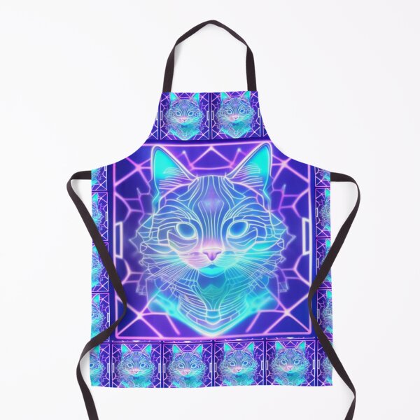 Item preview, Futuristic Neon Cat designed and sold by Cyberomiz.