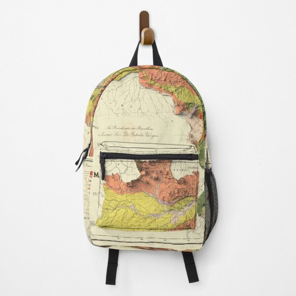 Item preview, 1942 Brazil Shaded Relief Map 3D digitally rendered designed and sold by ThinkAboutMaps.