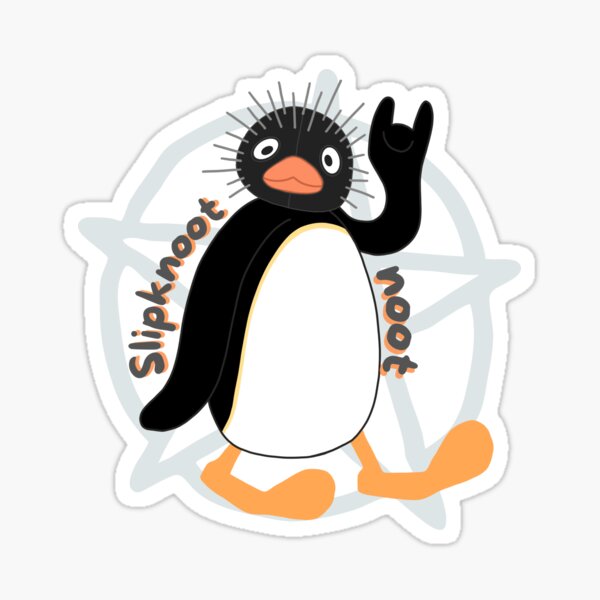 Vista previa del artículo con la obra «Slipknoot noot pingu», diseñado y vendido por GummiesCo.