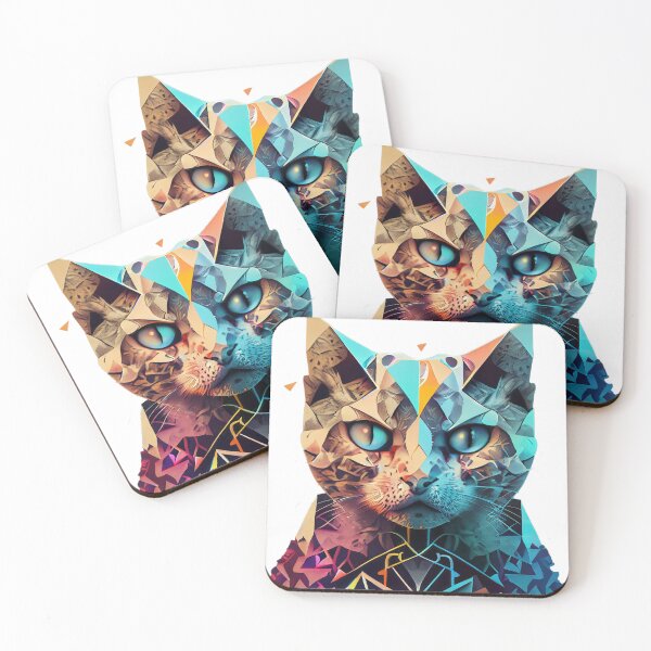 Item preview, Geometric Cat designed and sold by kamc3453.