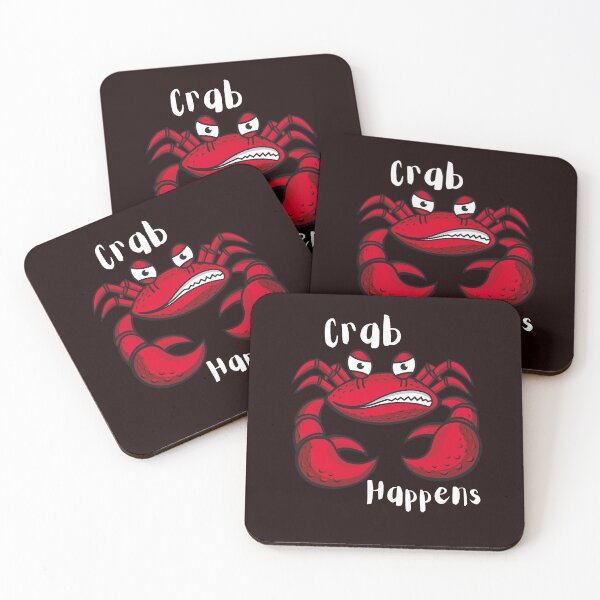Item preview, Crab Happens designed and sold by SarcastiCrafts.