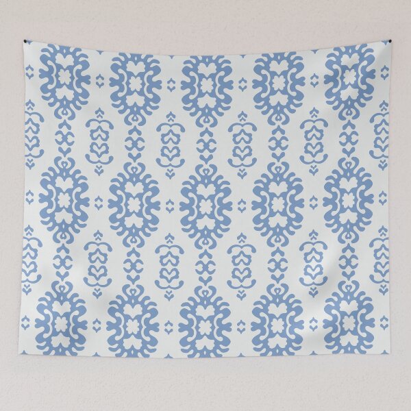 Item preview, Sky blue papercut damask medallion designed and sold by FrancesPoff.