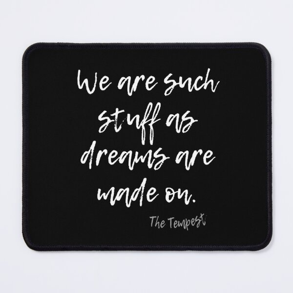 Item preview, THE TEMPEST SHAKESPEARE DREAMS QUOTE designed and sold by Madjack Tees Kiwi SuperStore.