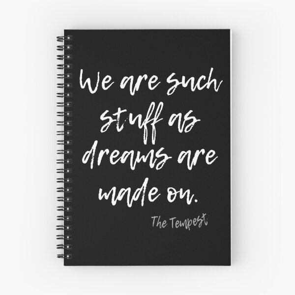 Item preview, THE TEMPEST SHAKESPEARE DREAMS QUOTE designed and sold by Madjack Tees Kiwi SuperStore.