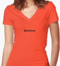 BLACKBEAR LOGO Women's Fitted V-Neck T-Shirt