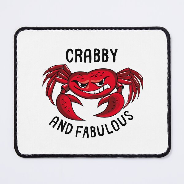Item preview, Crabby and Fabulous designed and sold by SarcastiCrafts.