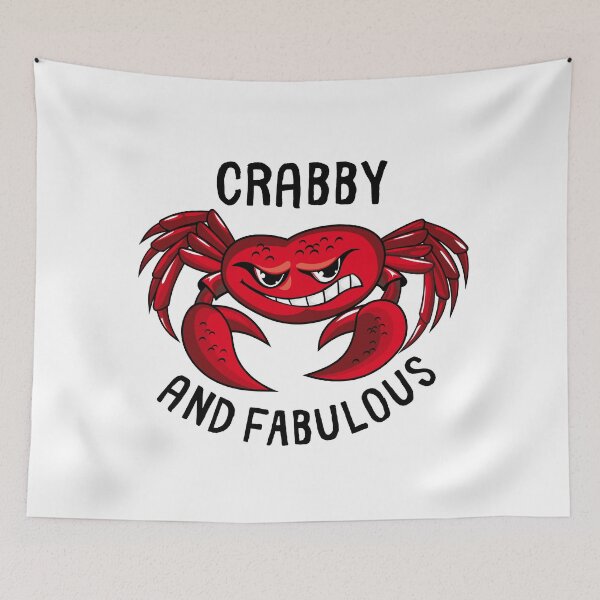 Item preview, Crabby and Fabulous designed and sold by SarcastiCrafts.