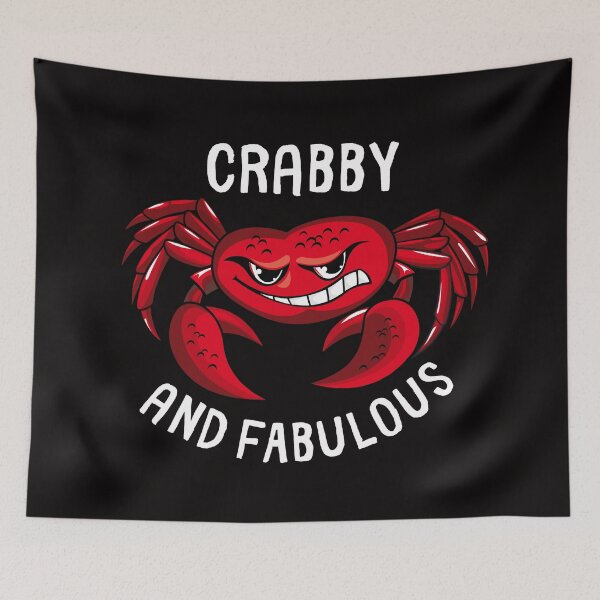 Item preview, Crabby and Fabulous designed and sold by SarcastiCrafts.