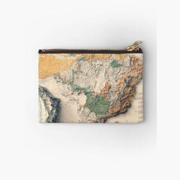 Item preview, 1919 Brazil Shaded Relief Map 3D digitally rendered designed and sold by ThinkAboutMaps.